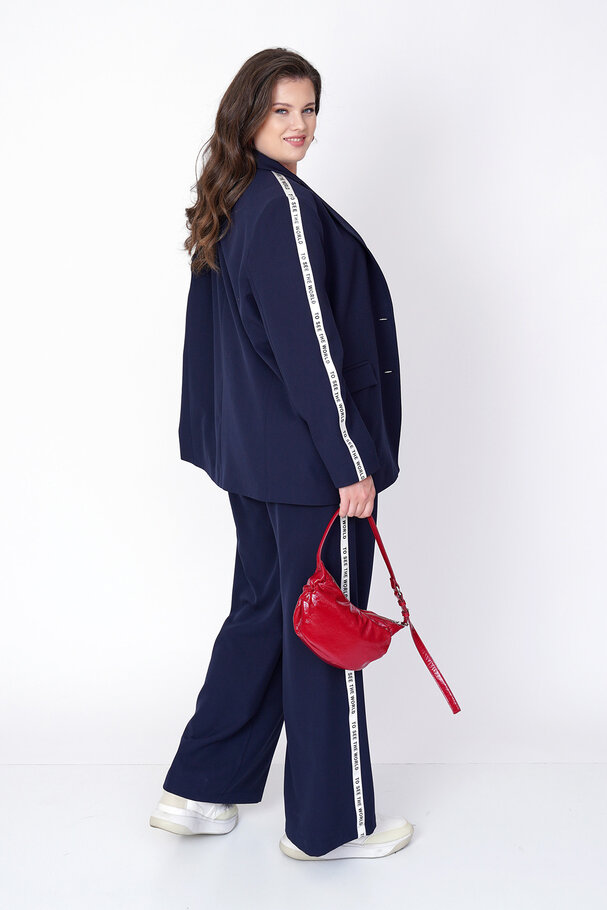 YANI ŞERİT DETAYLI BLAZER CEKET