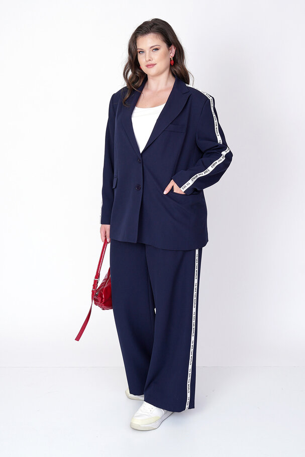 YANI ŞERİT DETAYLI BLAZER CEKET