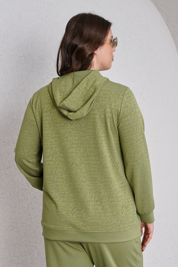 YAZI DETAYLI MODAL EŞOFMAN TAKIMI