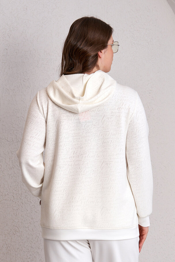 YAZI DETAYLI MODAL EŞOFMAN TAKIMI