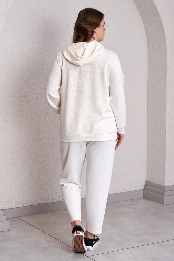 YAZI DETAYLI MODAL EŞOFMAN TAKIMI