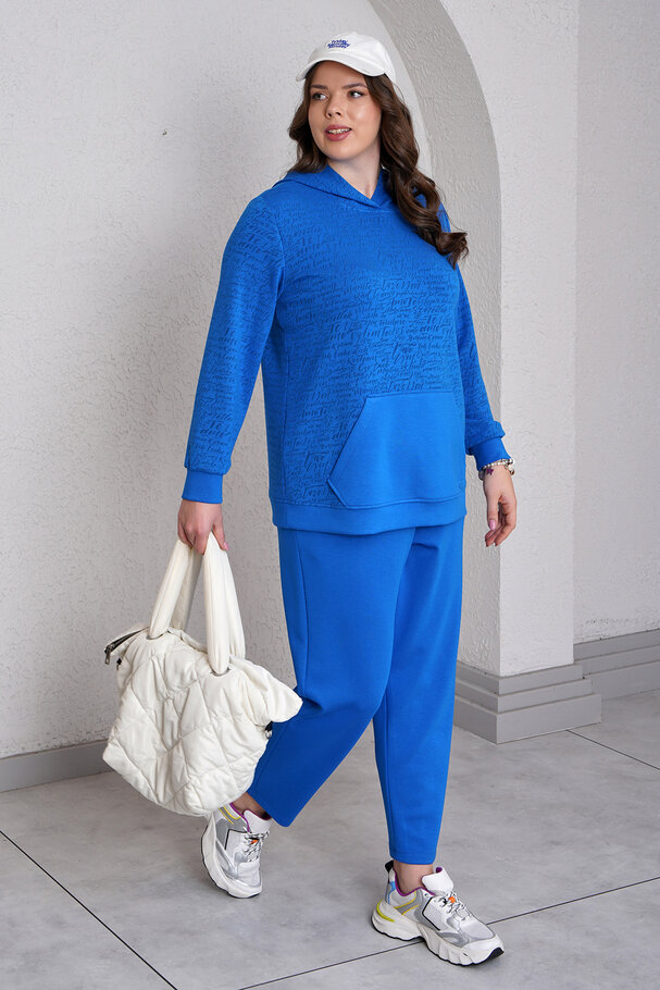 YAZI DETAYLI MODAL EŞOFMAN TAKIMI