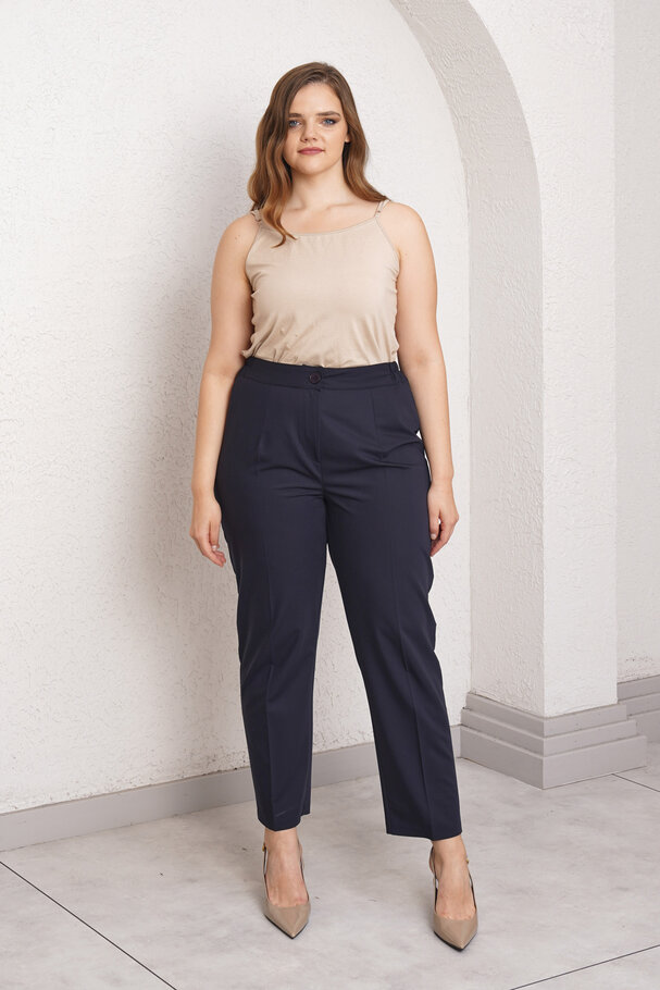 YÜKSEK BEL BORU PAÇA KUMAŞ PANTOLON