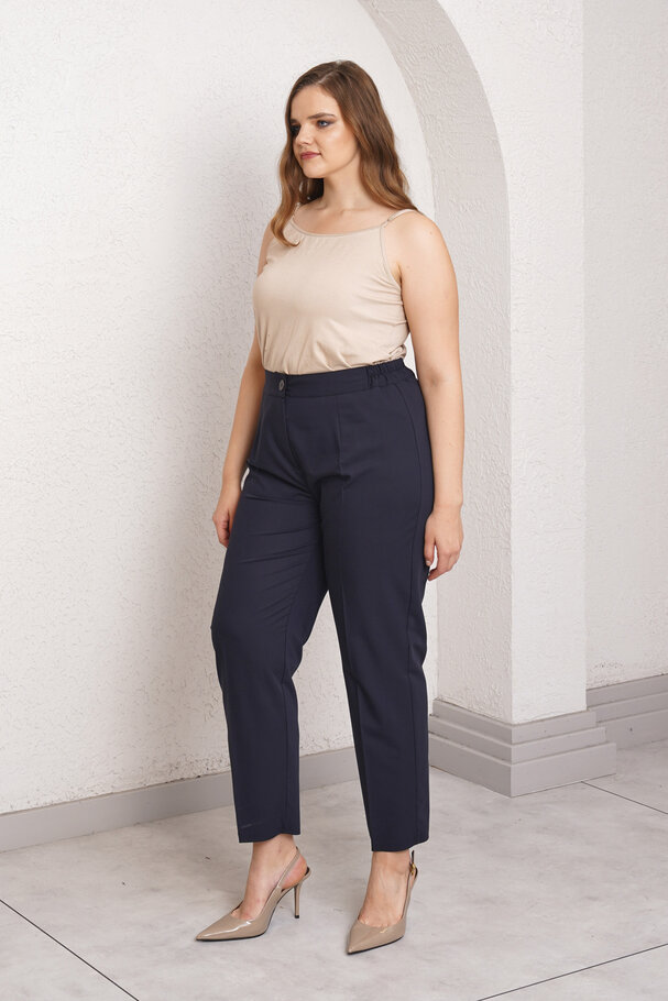 YÜKSEK BEL BORU PAÇA KUMAŞ PANTOLON