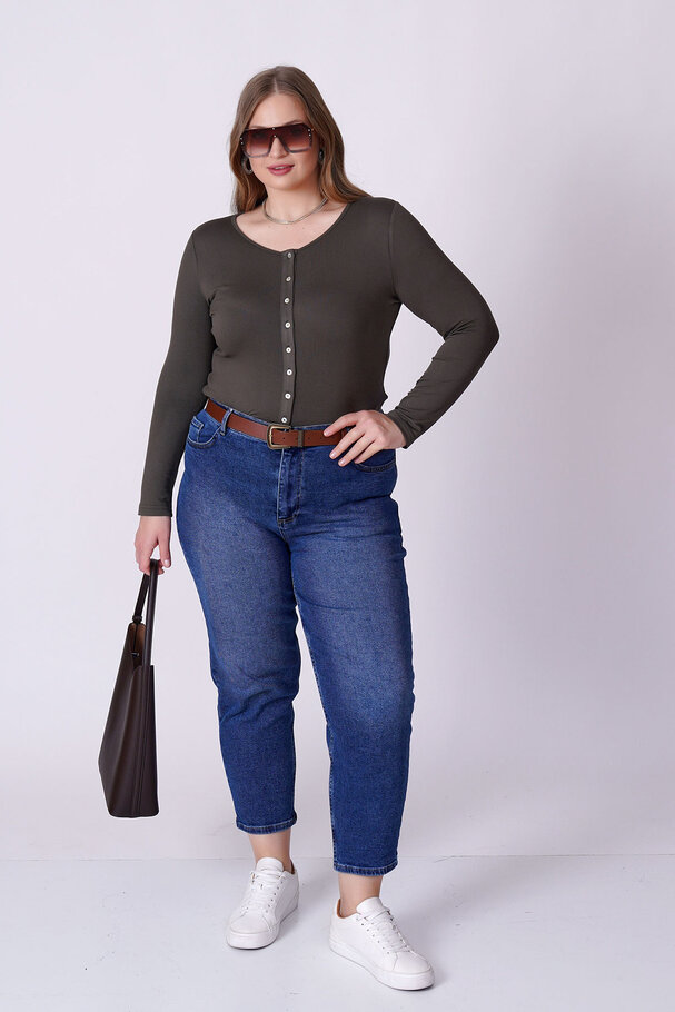 YÜKSEK BEL MOM FIT JEAN