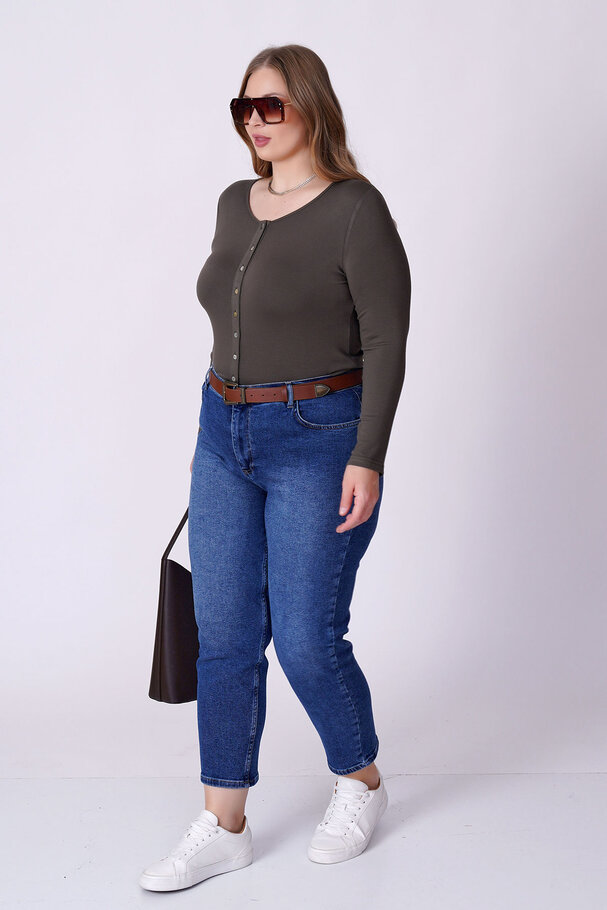 YÜKSEK BEL MOM FIT JEAN