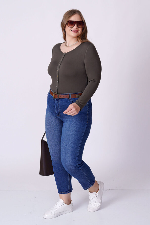 YÜKSEK BEL MOM FIT JEAN
