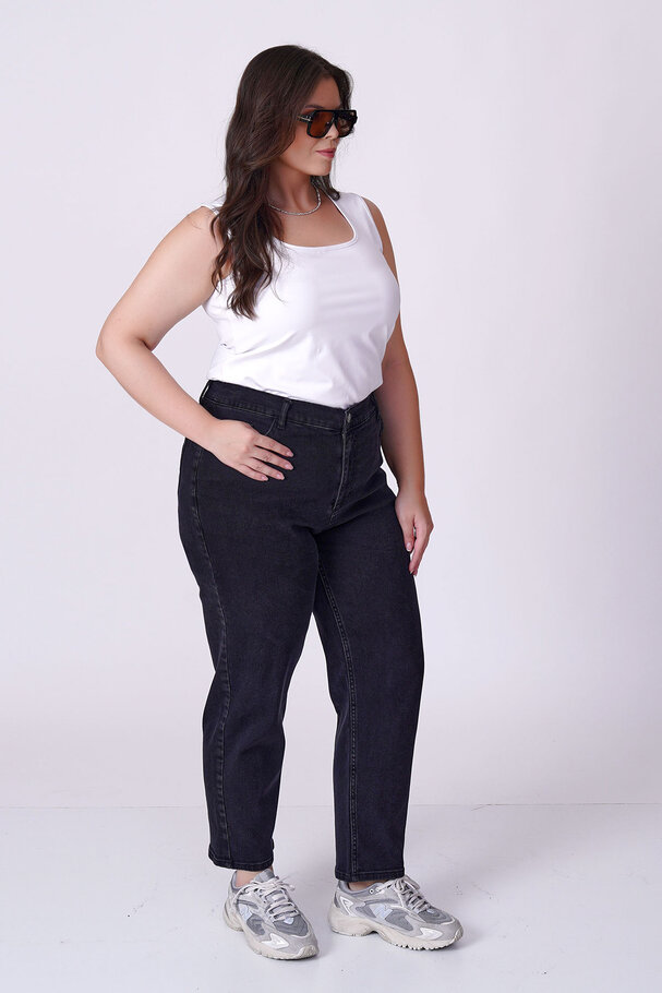 YÜKSEK BEL MOM FIT JEAN