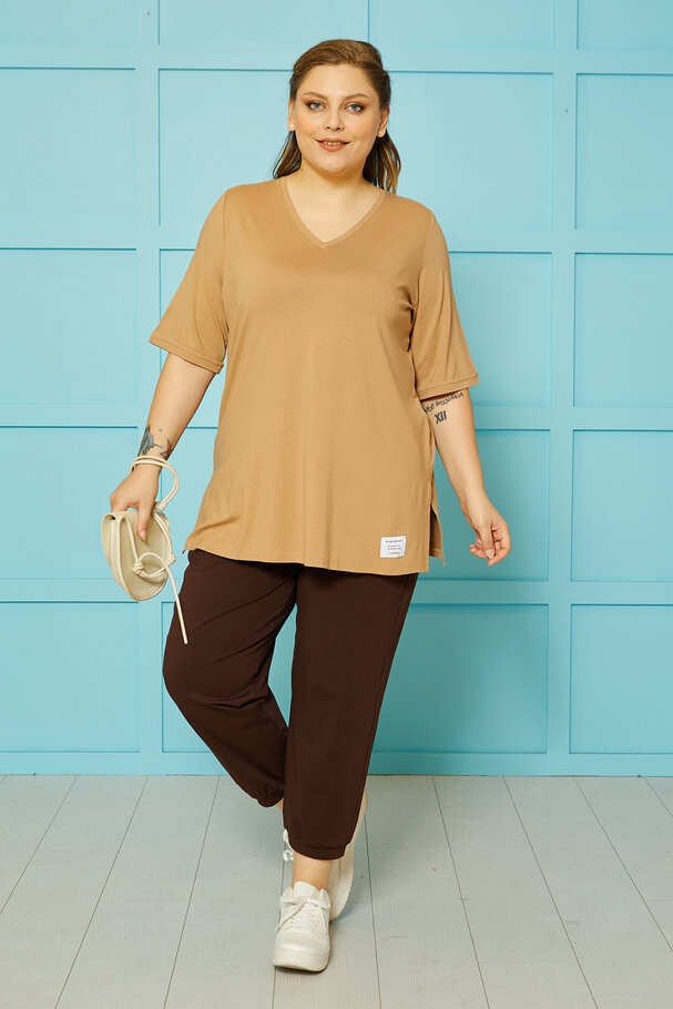 CARROT RELAXED-FIT TROUSERS