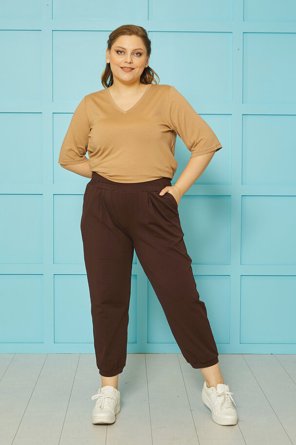 CARROT RELAXED-FIT TROUSERS