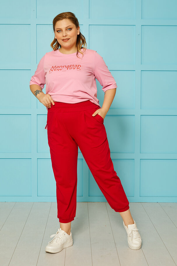 CARROT RELAXED-FIT TROUSERS