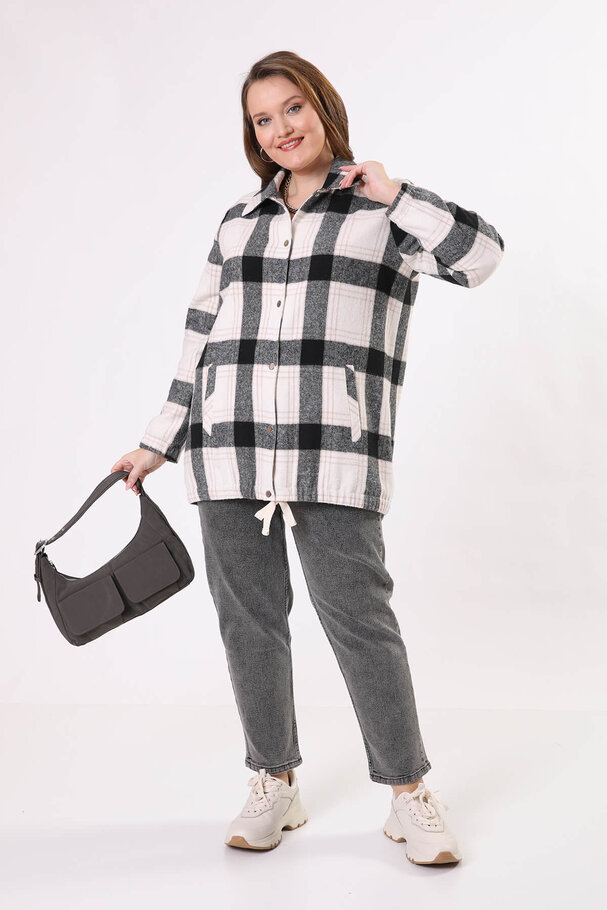 CHECKED OVERSHIRT WITH LINING