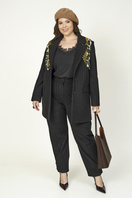  - ÇİZGİLİ KAŞE BLAZER CEKET (1)