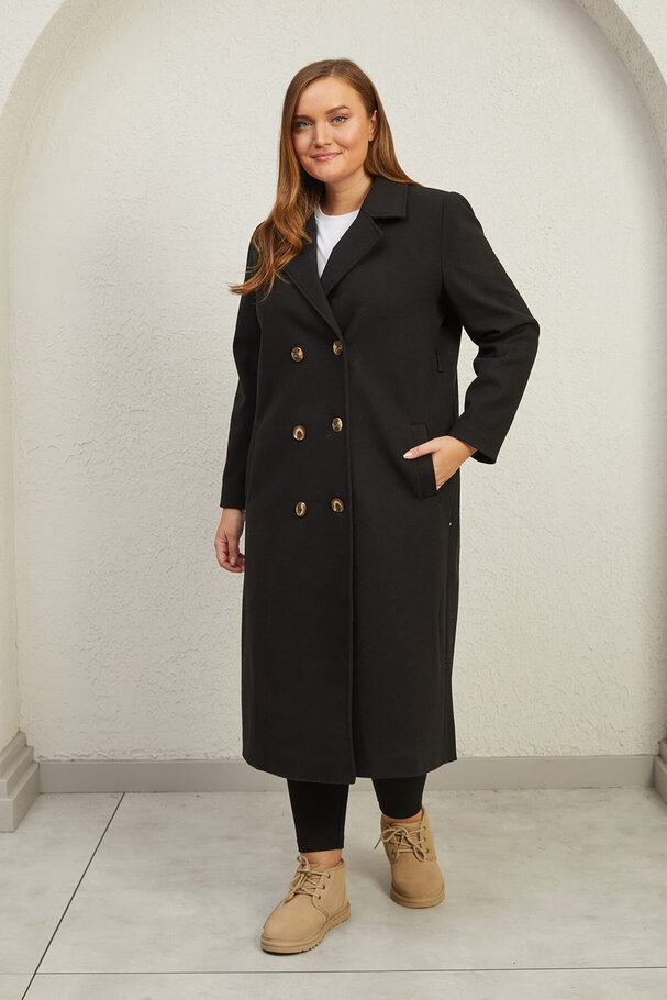 COAT WITH BELT and LINING