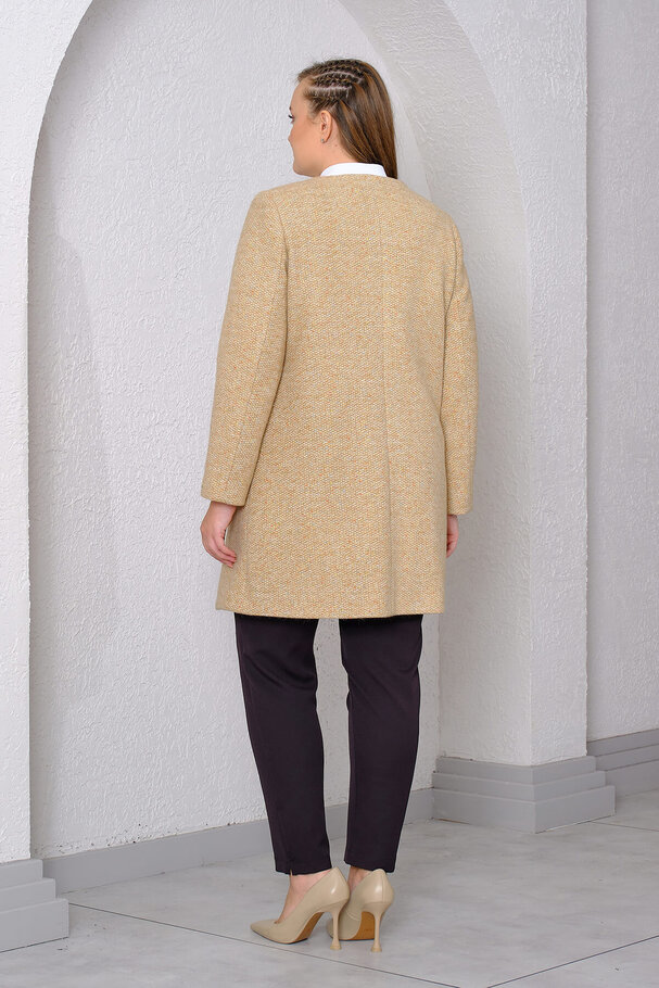 COAT WITH FAUX PEARLS