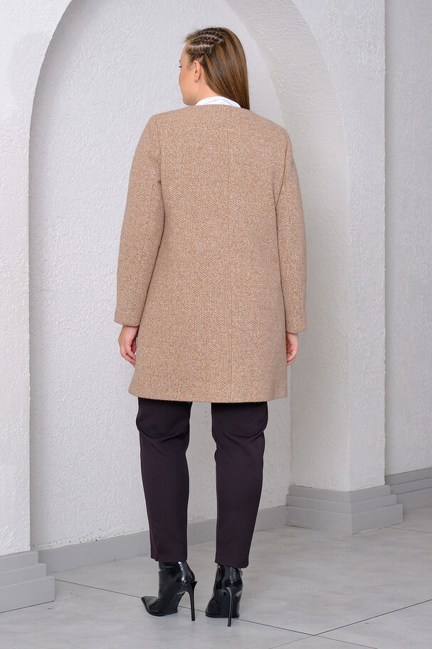 COAT WITH FAUX PEARLS