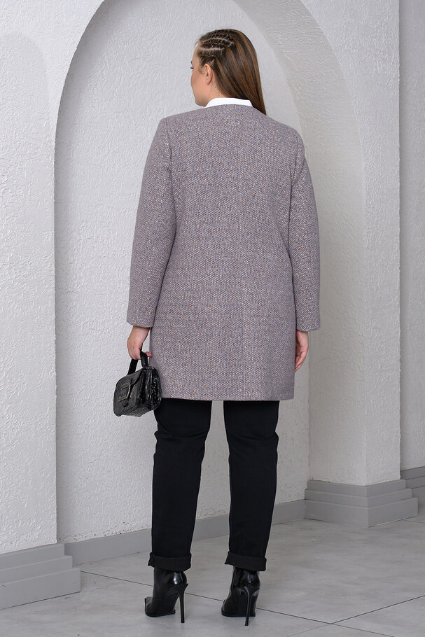 COAT WITH FAUX PEARLS