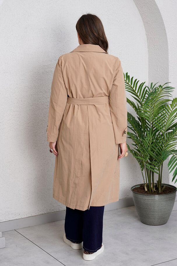 COTTON MIX TRENCH COAT