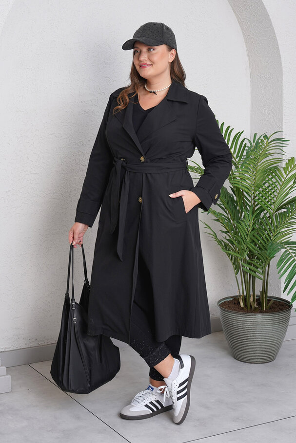 COTTON MIX TRENCH COAT