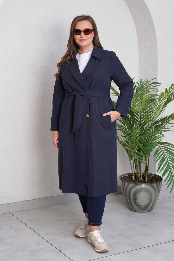 COTTON MIX TRENCH COAT