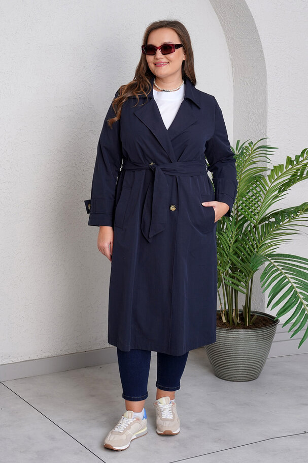 COTTON MIX TRENCH COAT