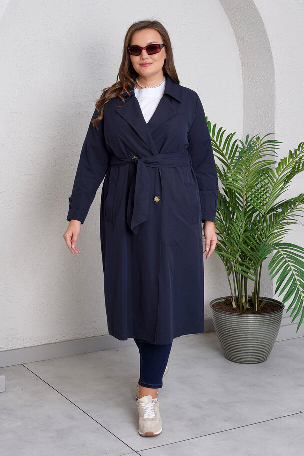 COTTON MIX TRENCH COAT