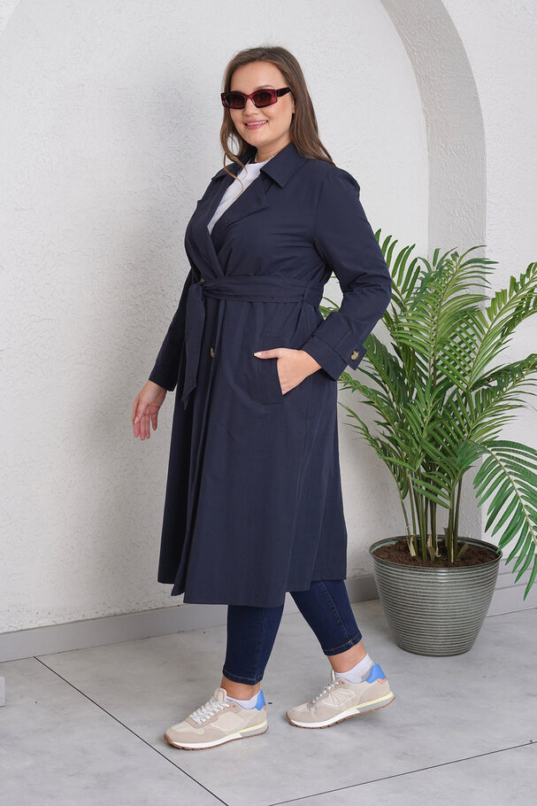 COTTON MIX TRENCH COAT