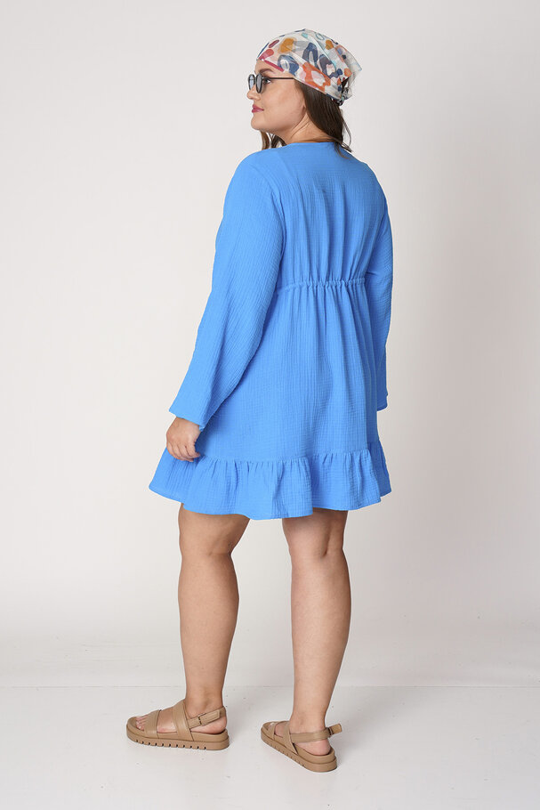 COTTON PAREO WITH COLORFUL FEATHERS