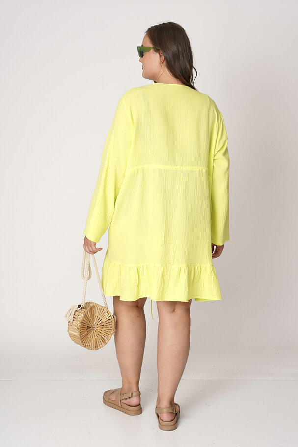 COTTON PAREO WITH COLORFUL FEATHERS
