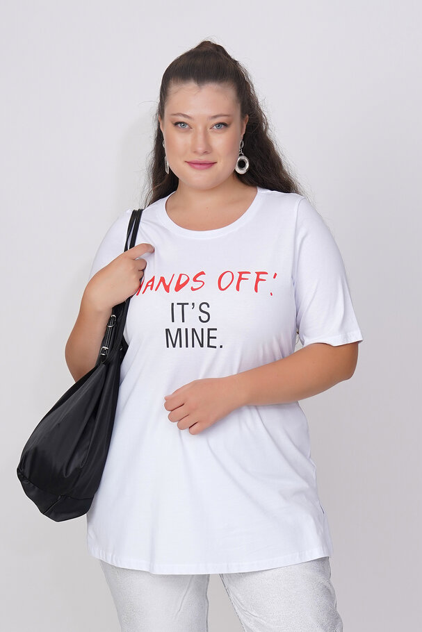 COTTON SLOGAN T-SHIRT