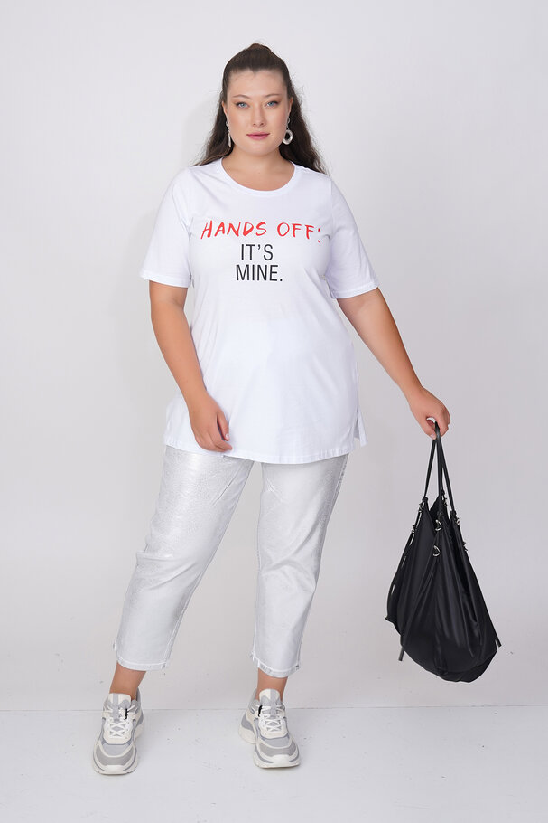 COTTON SLOGAN T-SHIRT