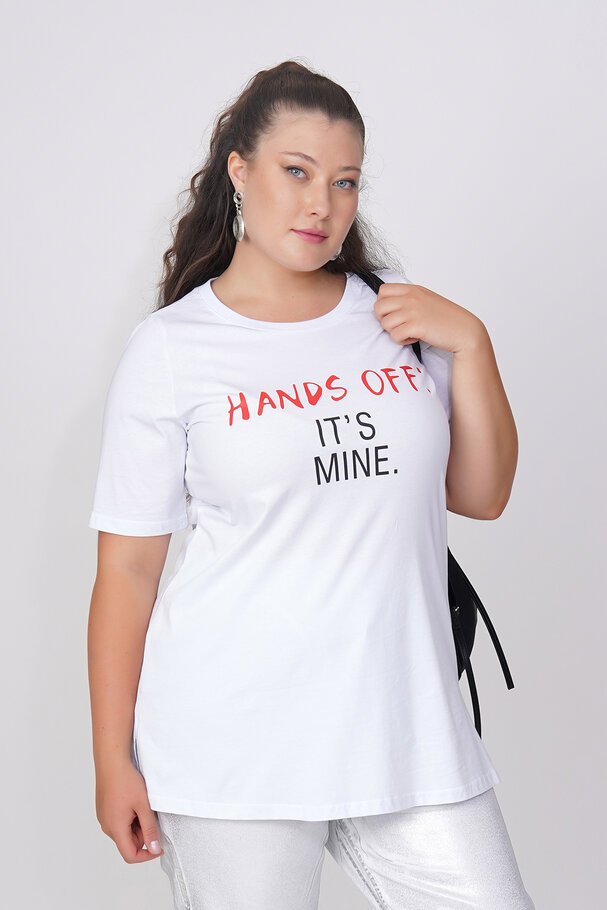 COTTON SLOGAN T-SHIRT