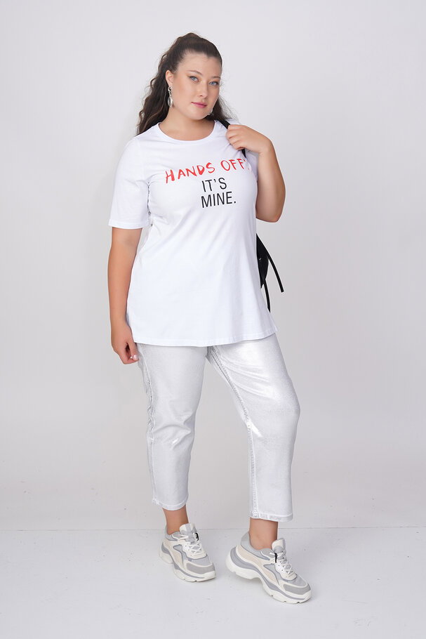 COTTON SLOGAN T-SHIRT