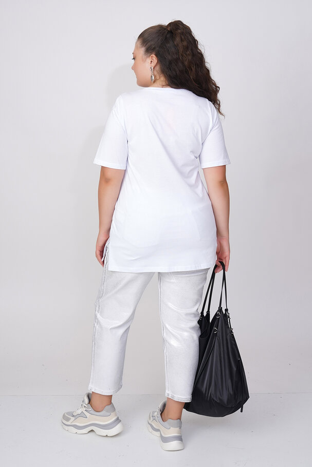 COTTON SLOGAN T-SHIRT