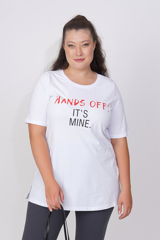 COTTON SLOGAN T-SHIRT