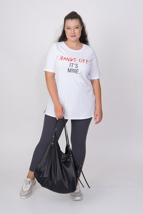COTTON SLOGAN T-SHIRT