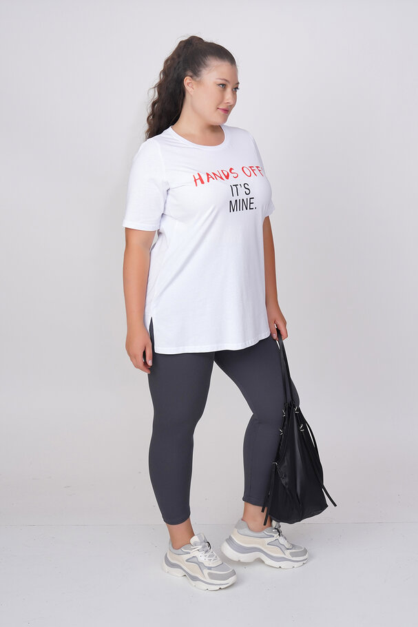 COTTON SLOGAN T-SHIRT