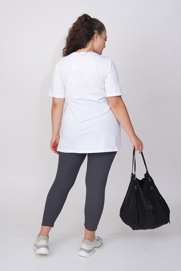 COTTON SLOGAN T-SHIRT