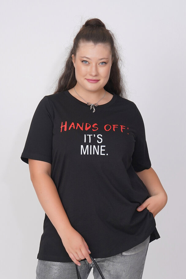 COTTON SLOGAN T-SHIRT