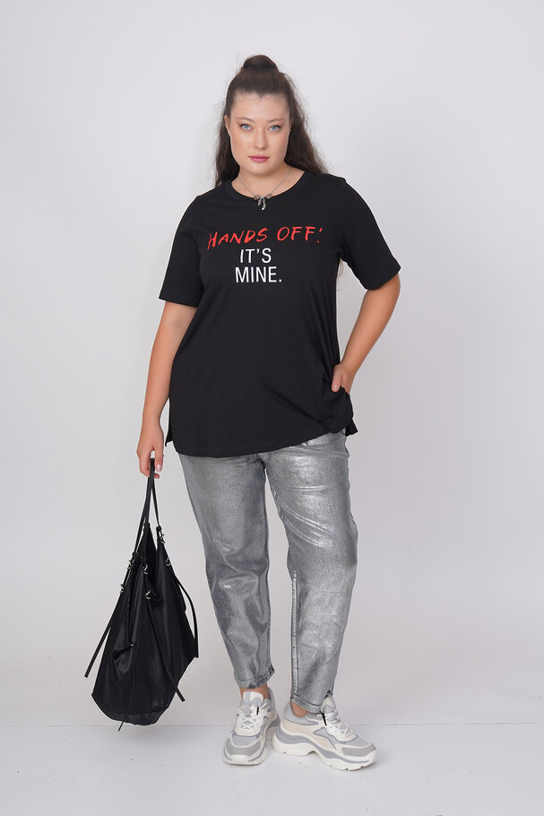 COTTON SLOGAN T-SHIRT