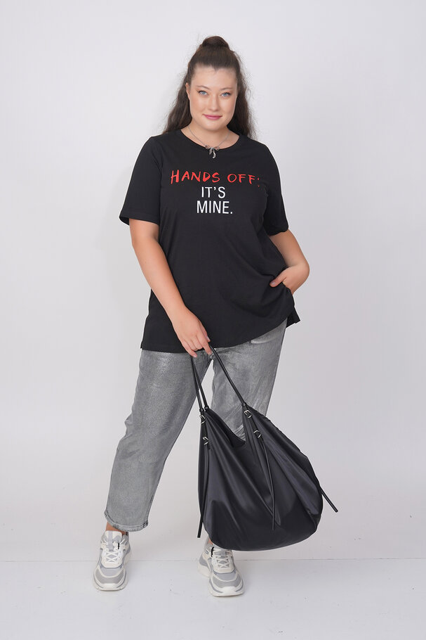 COTTON SLOGAN T-SHIRT