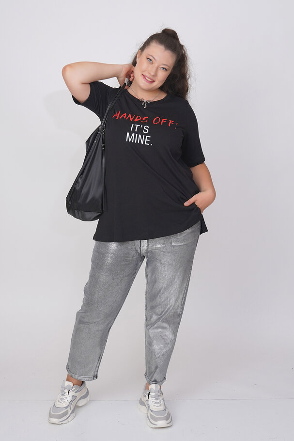 COTTON SLOGAN T-SHIRT