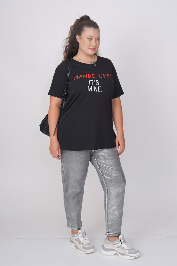 COTTON SLOGAN T-SHIRT
