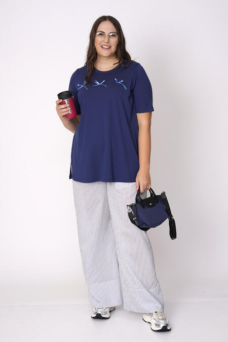 54952 - COTTON T-SHIRT AND STRIPED TROUSERS CO-ORD SET (1)  - COTTON T-SHIRT AND STRIPED TROUSERS CO-ORD SET (1)