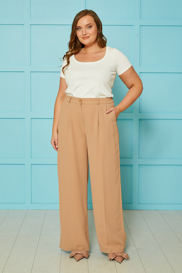 CREP FLOWING TROUSERS
