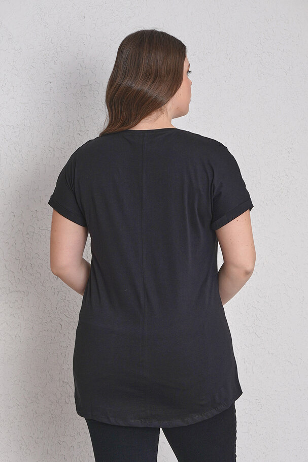 DANTEL DETAYLI PAMUK TİŞÖRT