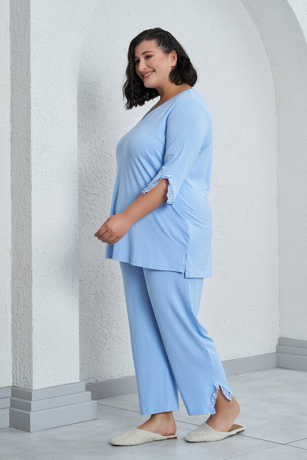 DANTEL DETAYLI PİJAMA TAKIMI