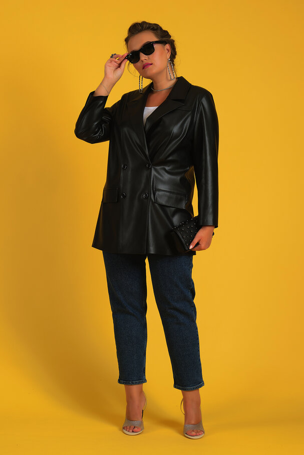 DERİ BLAZER CEKET