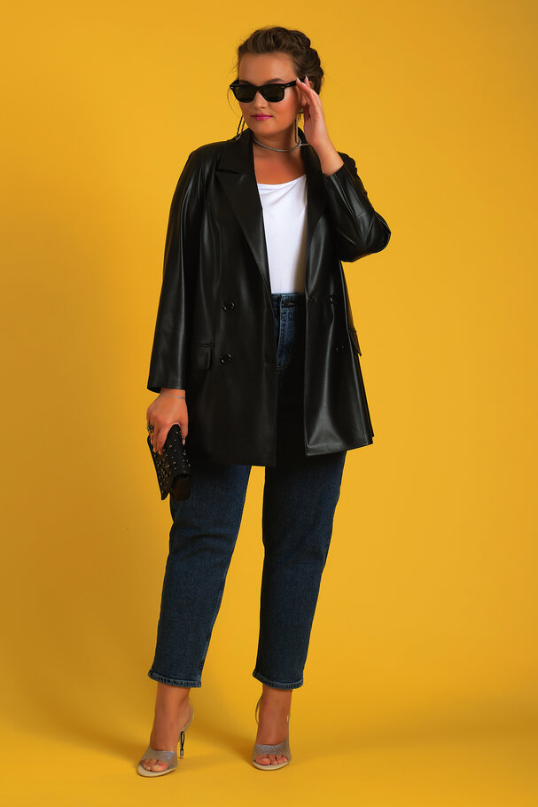 DERİ BLAZER CEKET