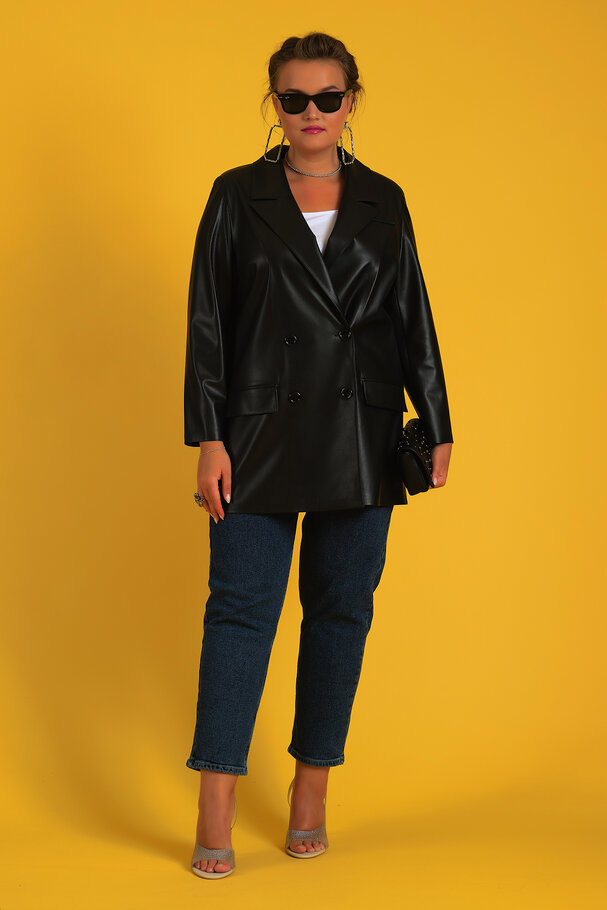 DERİ BLAZER CEKET